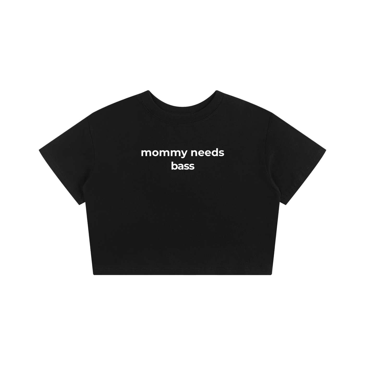 Mommy Needs Bass Black Baby Tee