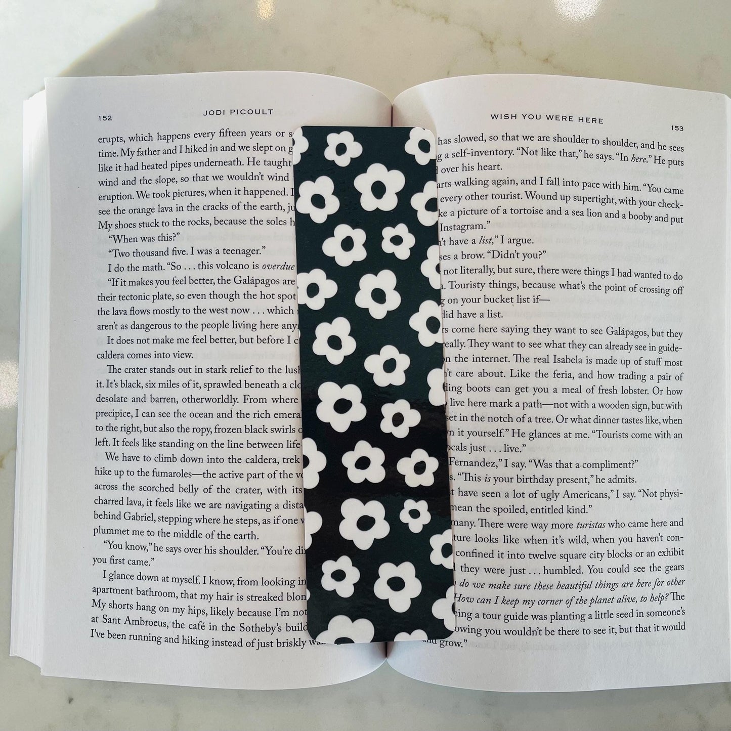Monochrome Bloom Bookmark Set