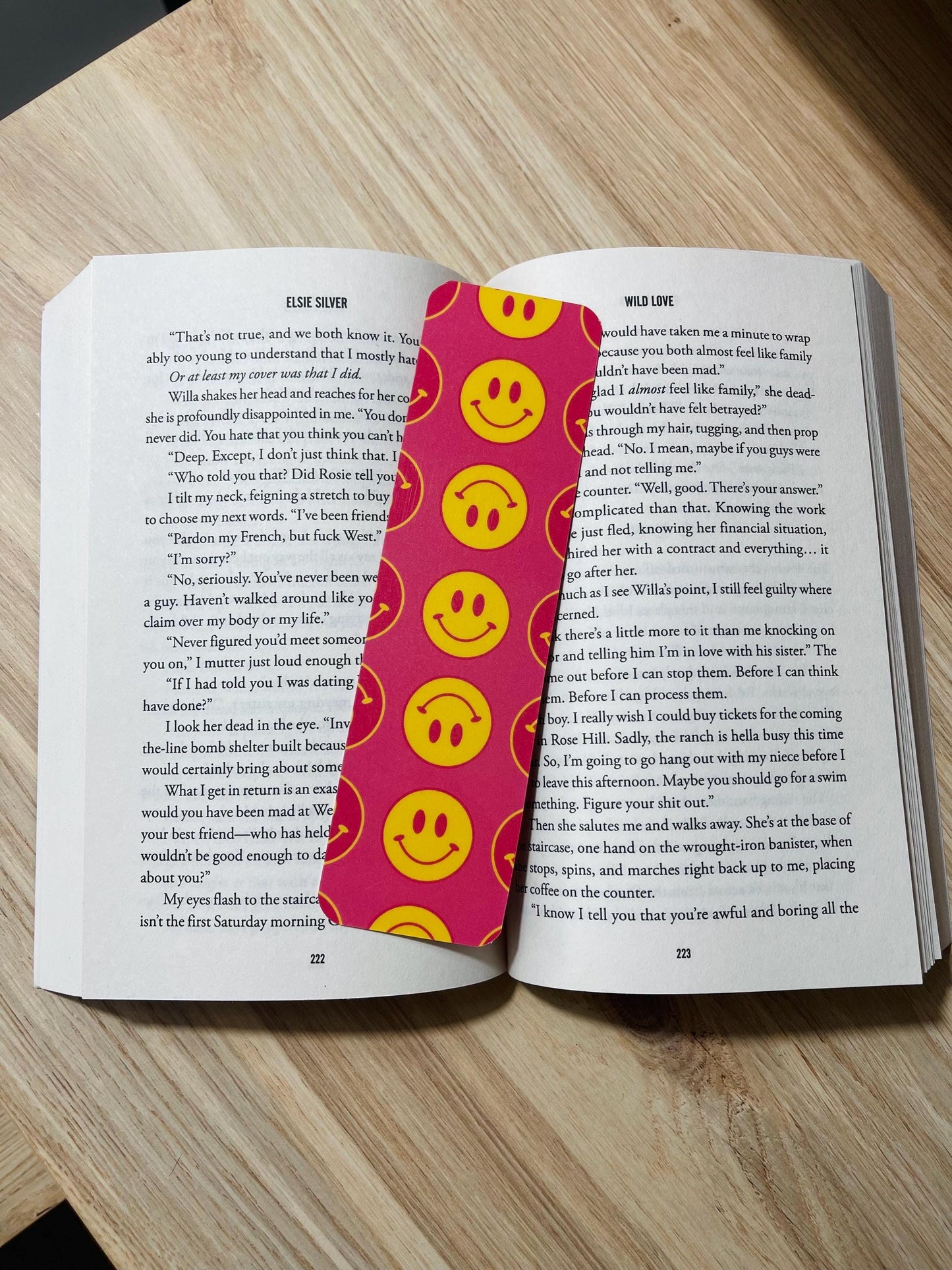 Hot Pink Smiles Bookmark