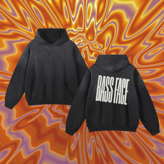 Bass Face Sunfade Oversized Hoodie | Rave