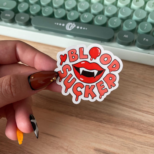 Blood Sucker Vampire Lips Sticker