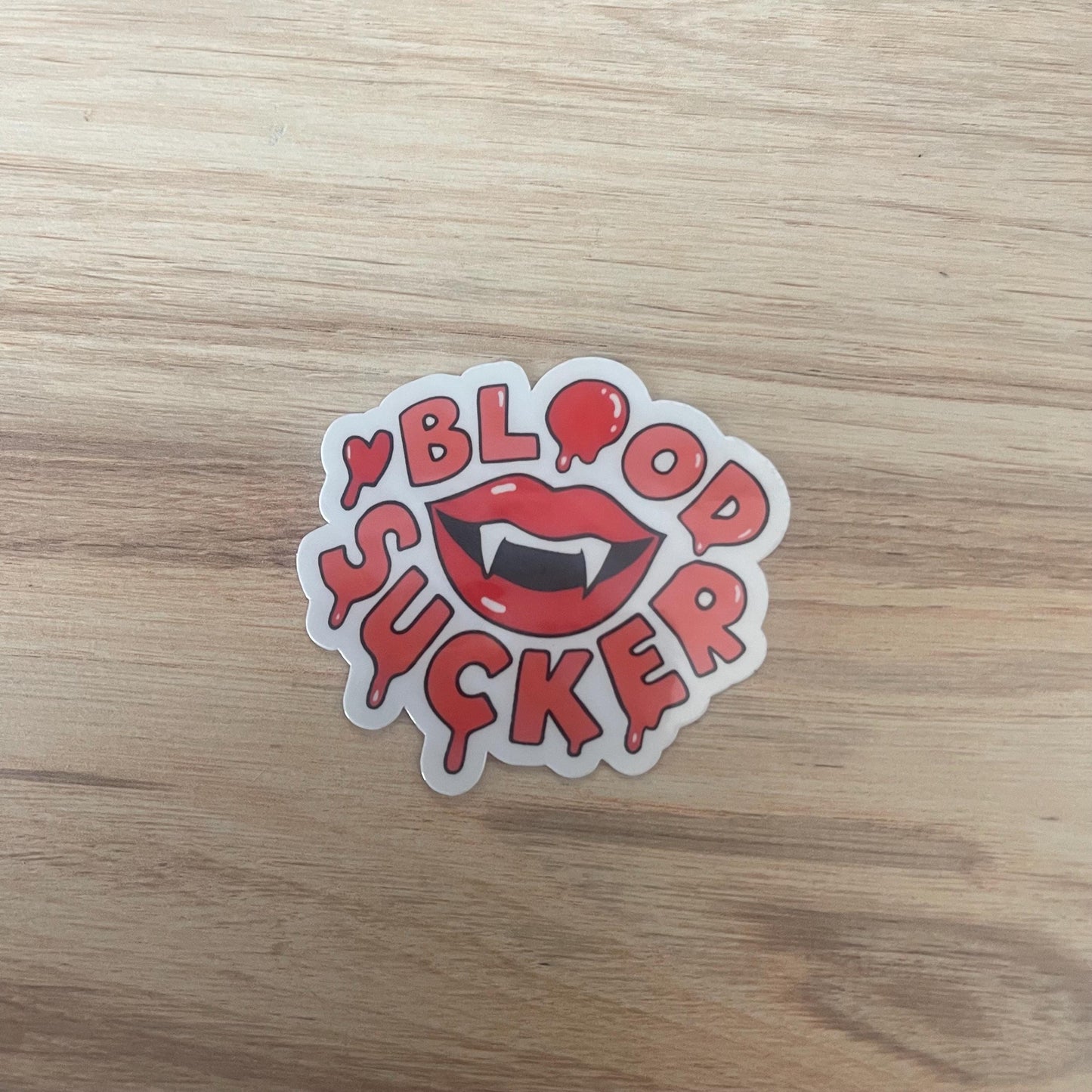 Blood Sucker Vampire Lips Sticker