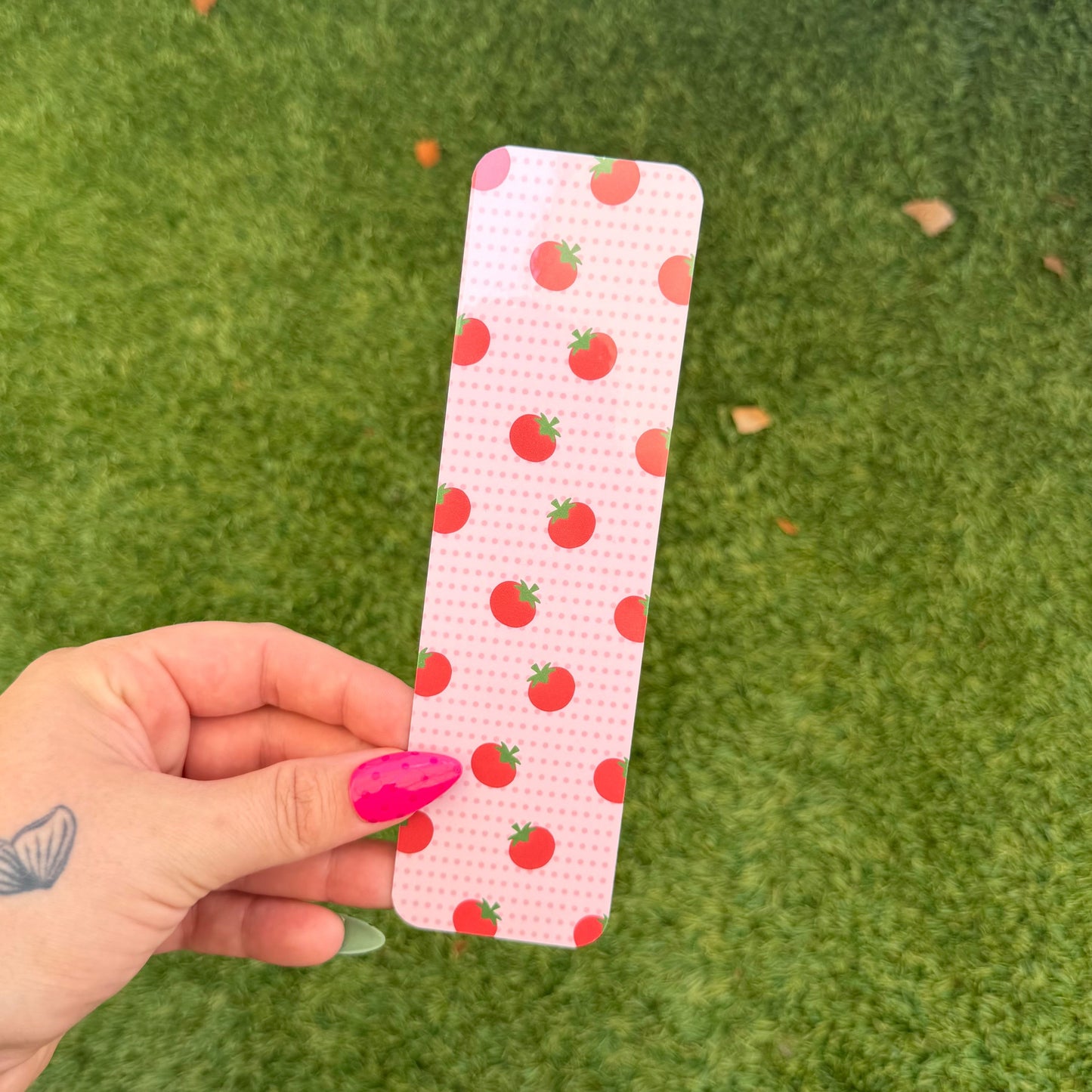 Pink Tomato Dots Bookmark