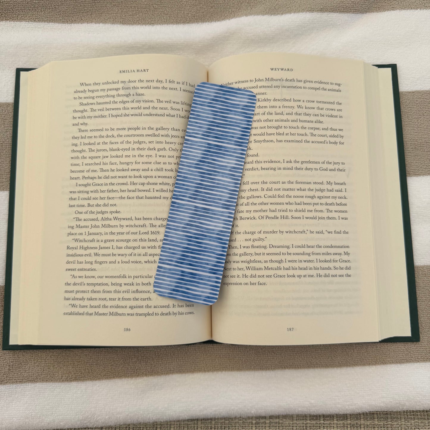 Ocean Stripes Bookmark