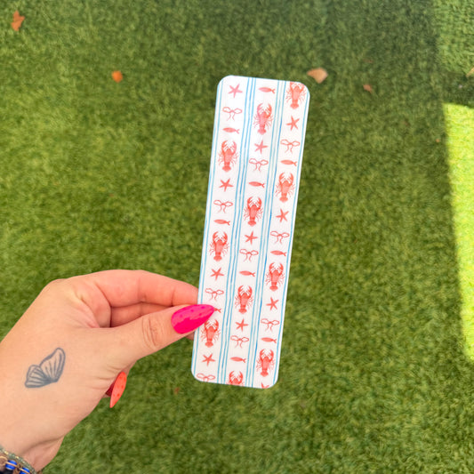 Lobster Stripes Bookmark