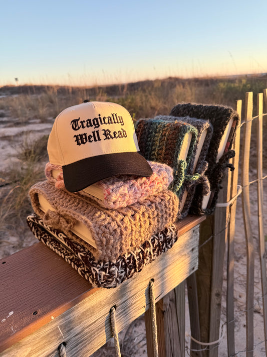 Tragically Well Read Embroidered Hat