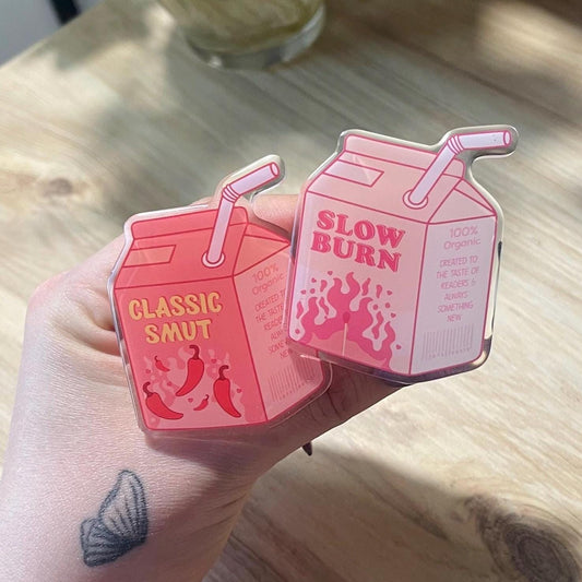 Milk Carton E-Reader Grips | Classic Smut and Slow Burn | Magnetic Compatible