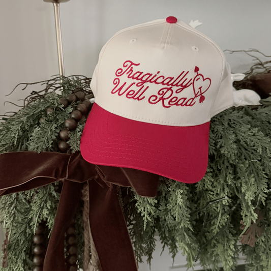 Tragically Well Read Embroidered Hat