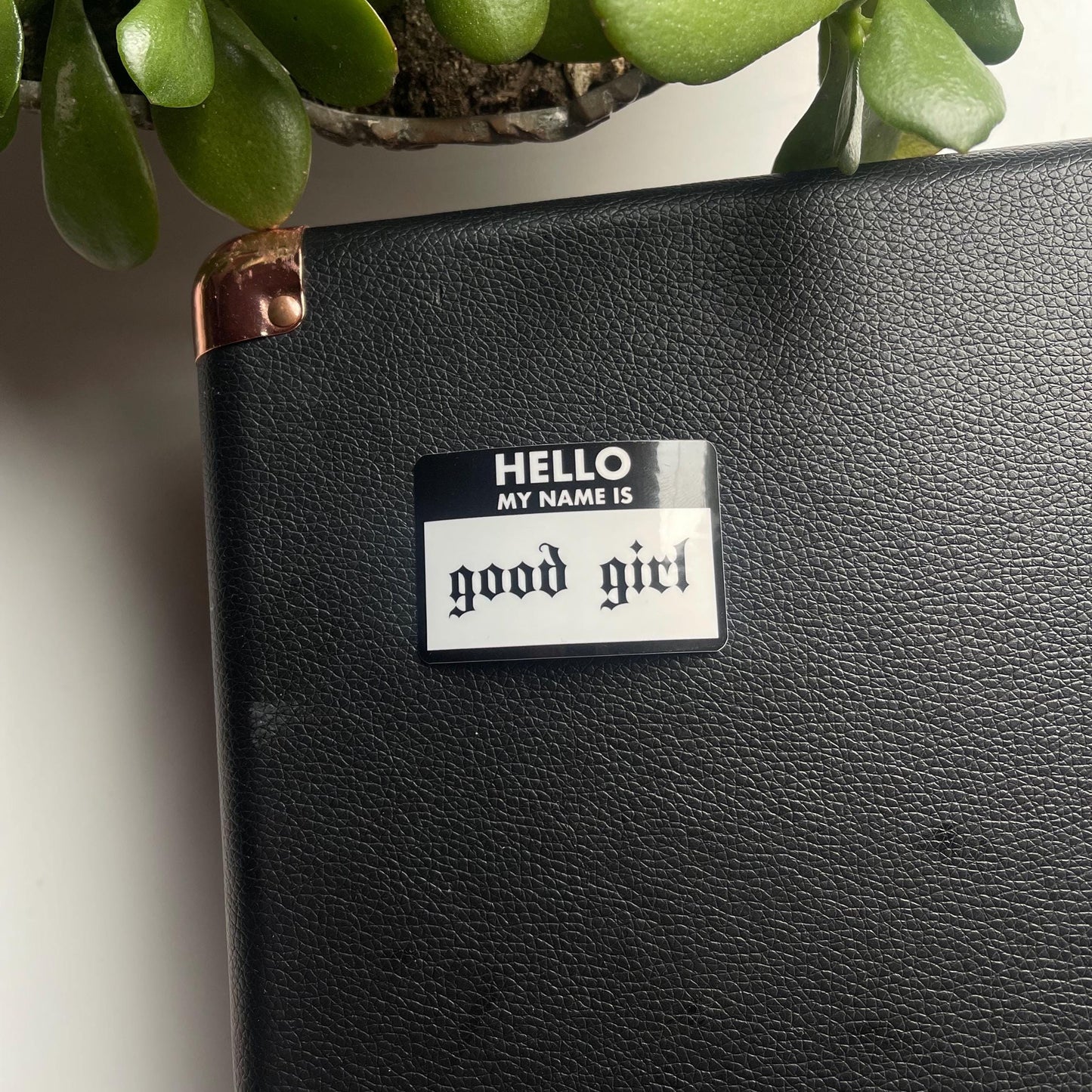 Hello My Name Is Good Girl Nametag Sticker