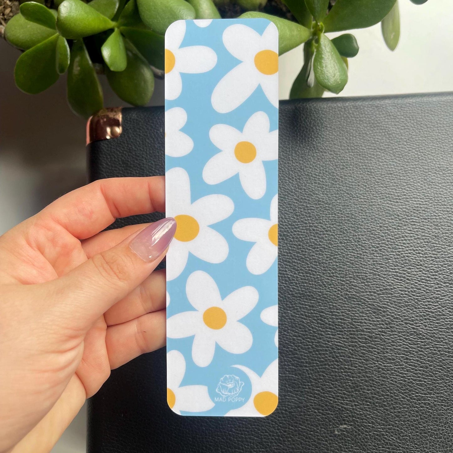 Light Blue Floral Bookmark
