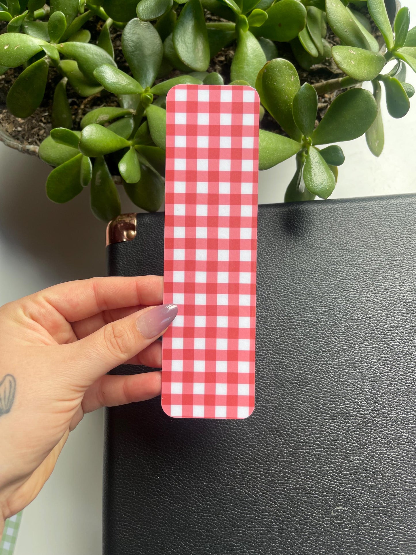 Spring Gingham Bookmarks