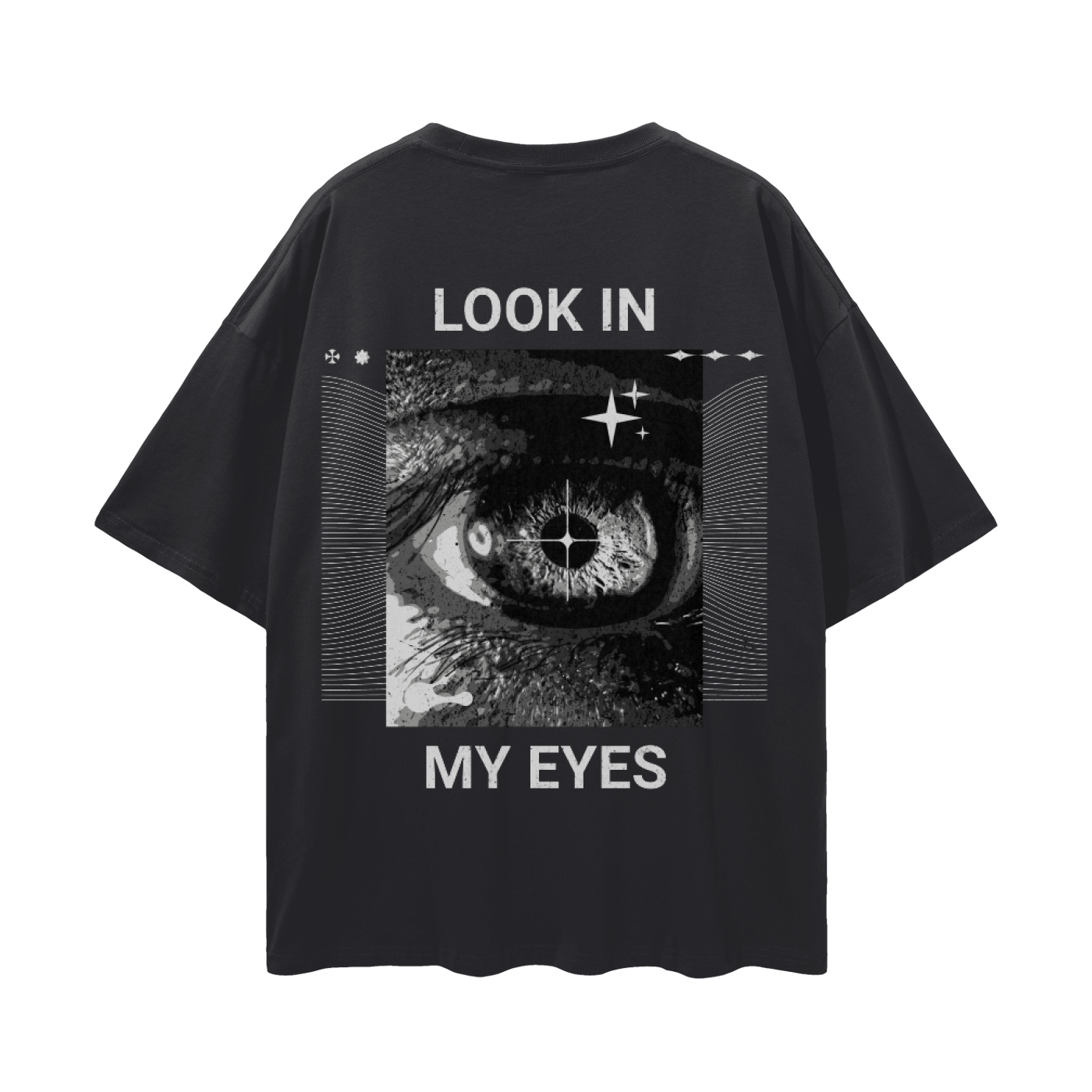 Look In My Eyes Drop Shoulder Tee | Rave Bass