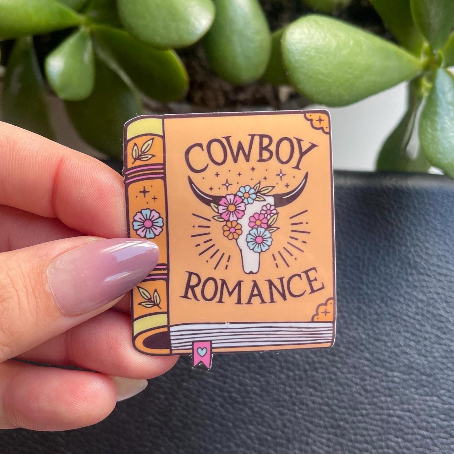 Cowboy Romance Book Sticker