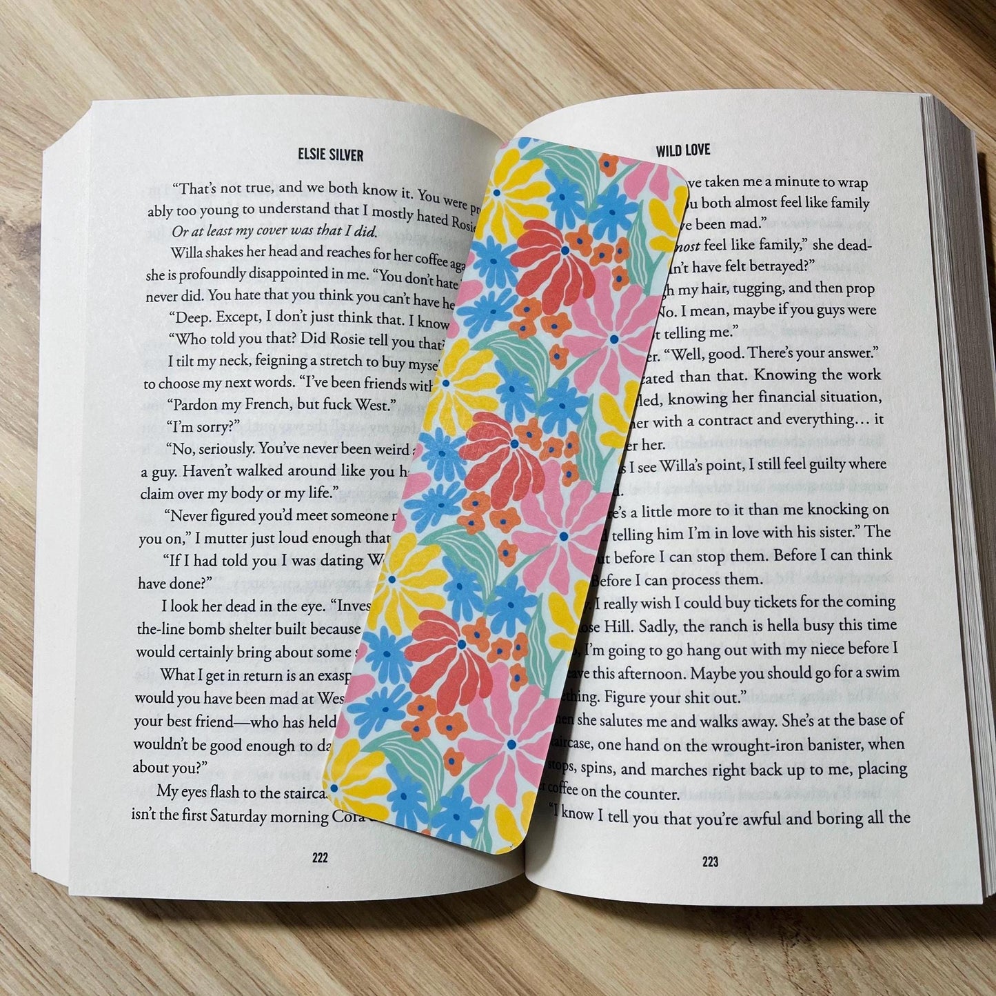 Groovy Retro Floral Bookmark