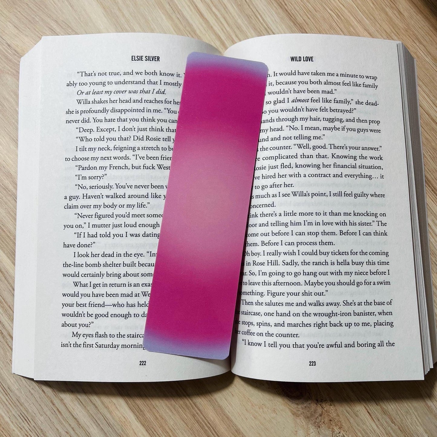 Pink and Purple Aura Bookmark