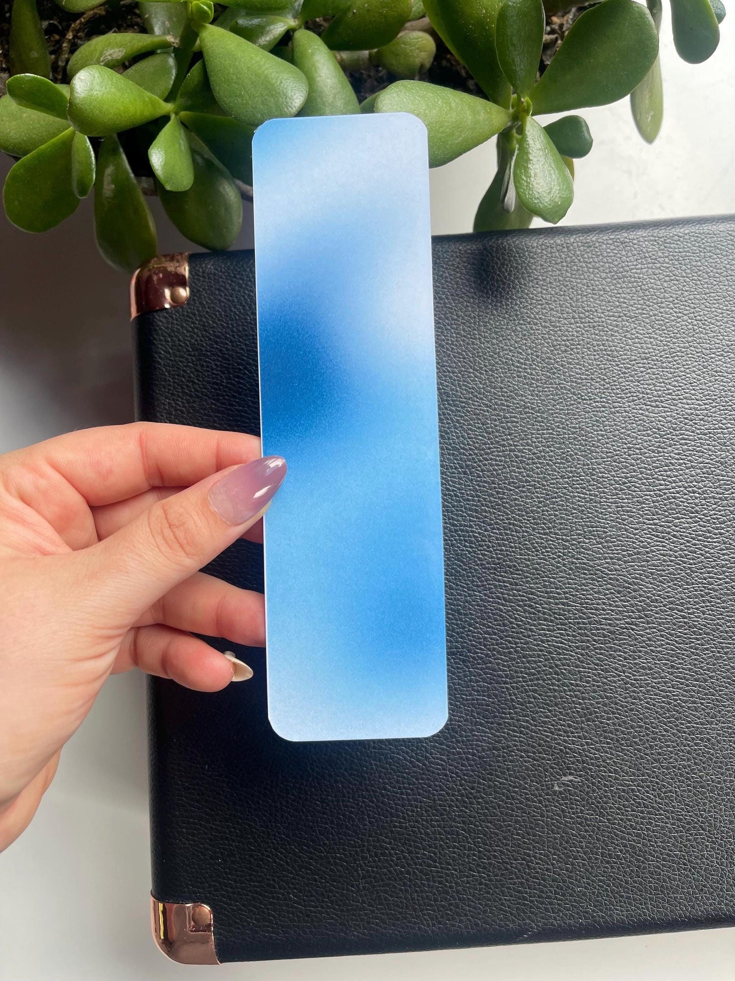 Blue & White Aura Bookmark