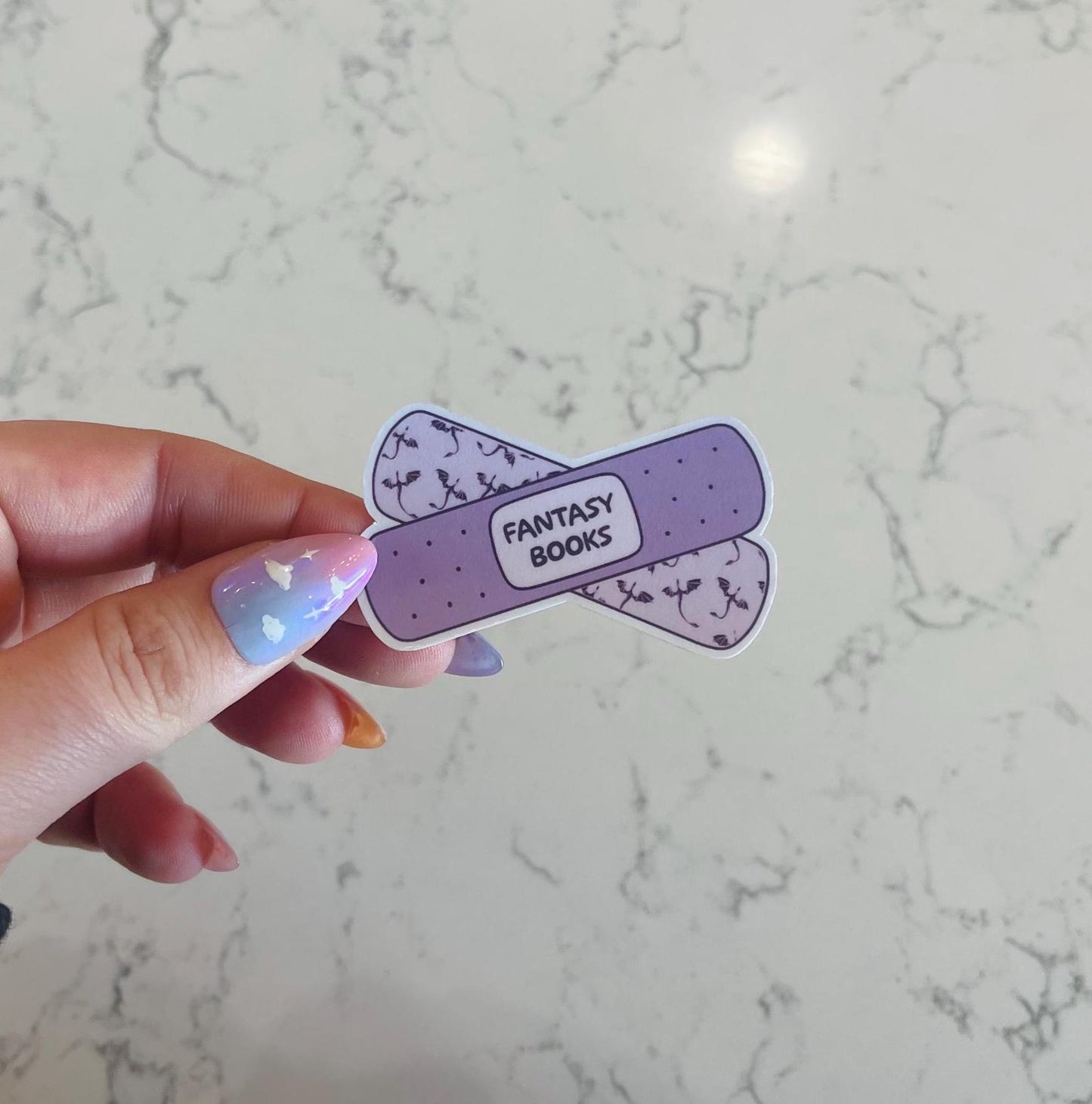 Fantasy Books Bandaid Sticker