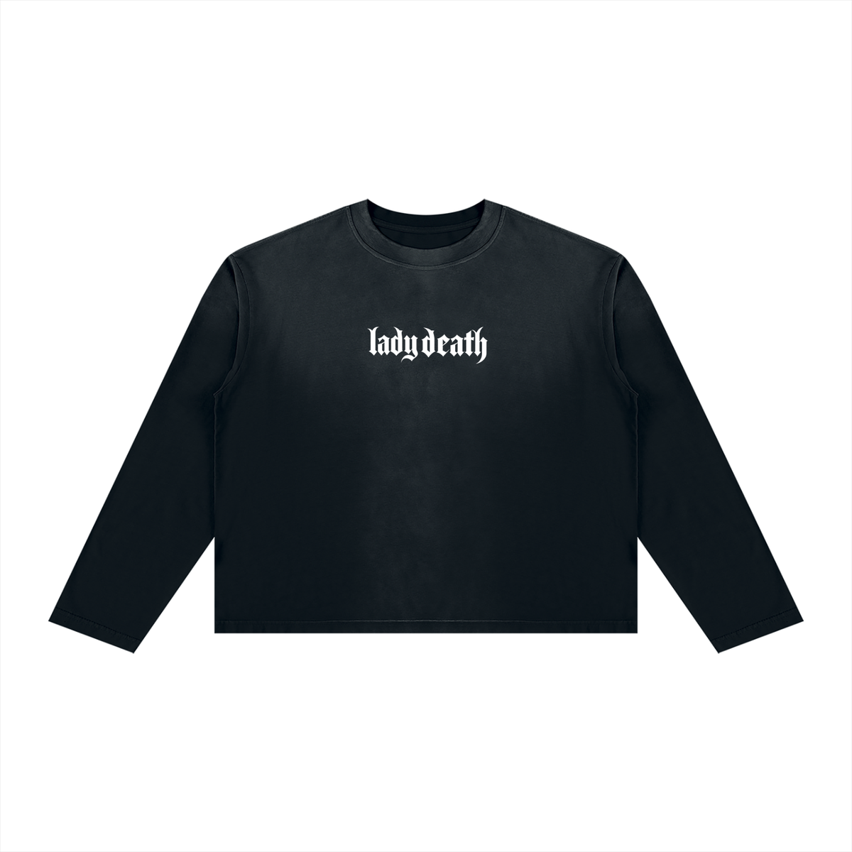 Lady Death Sunfade Boxy Long Sleeve T-Shirt