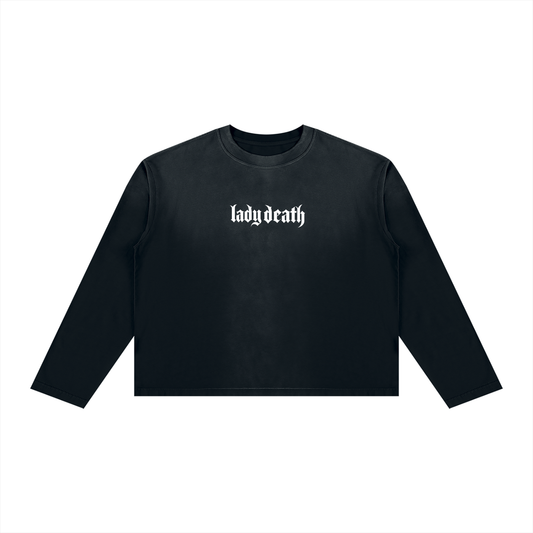Lady Death Sunfade Boxy Long Sleeve T-Shirt