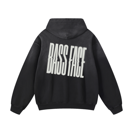 Bass Face Heavyweight Sunfade Oversized Hoodie