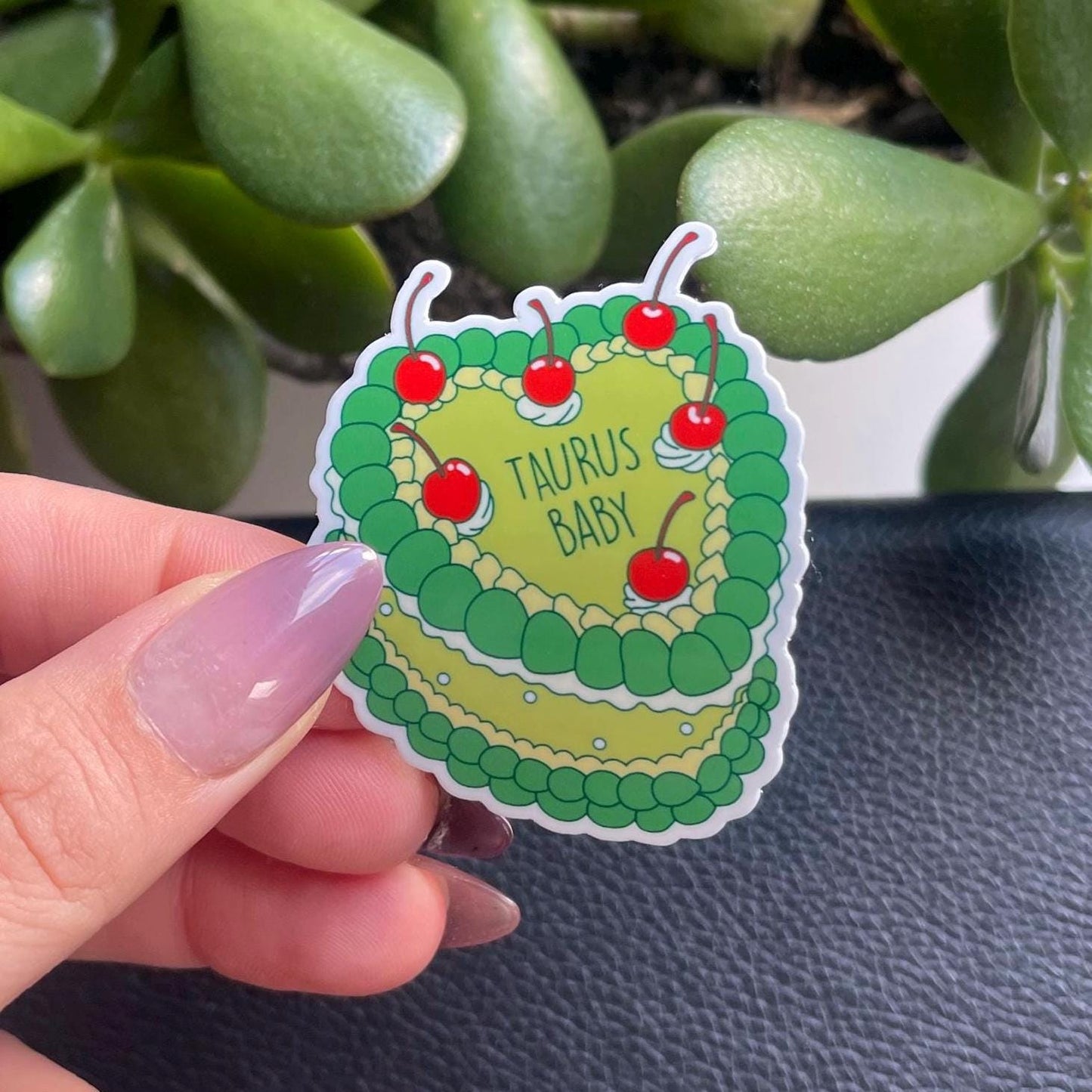 Taurus Baby Cake Zodiac Sticker