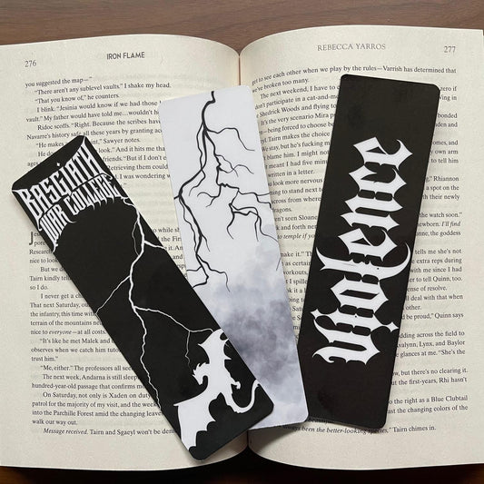 Fourth Wing Inspired Bookmark Set