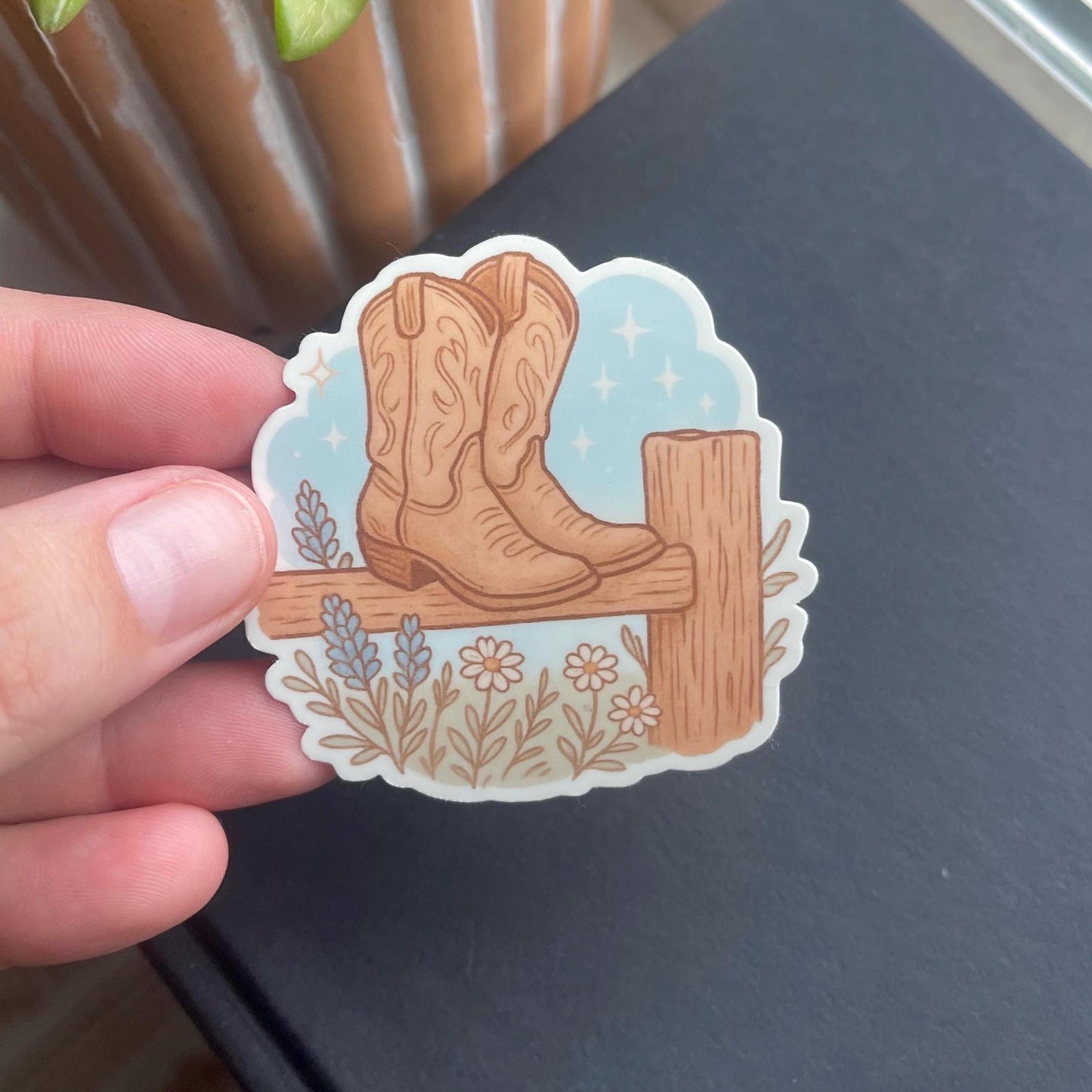 Cowboy Boots Sticker