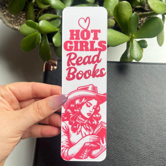 Hot Girls Read Cowgirl Bookmark