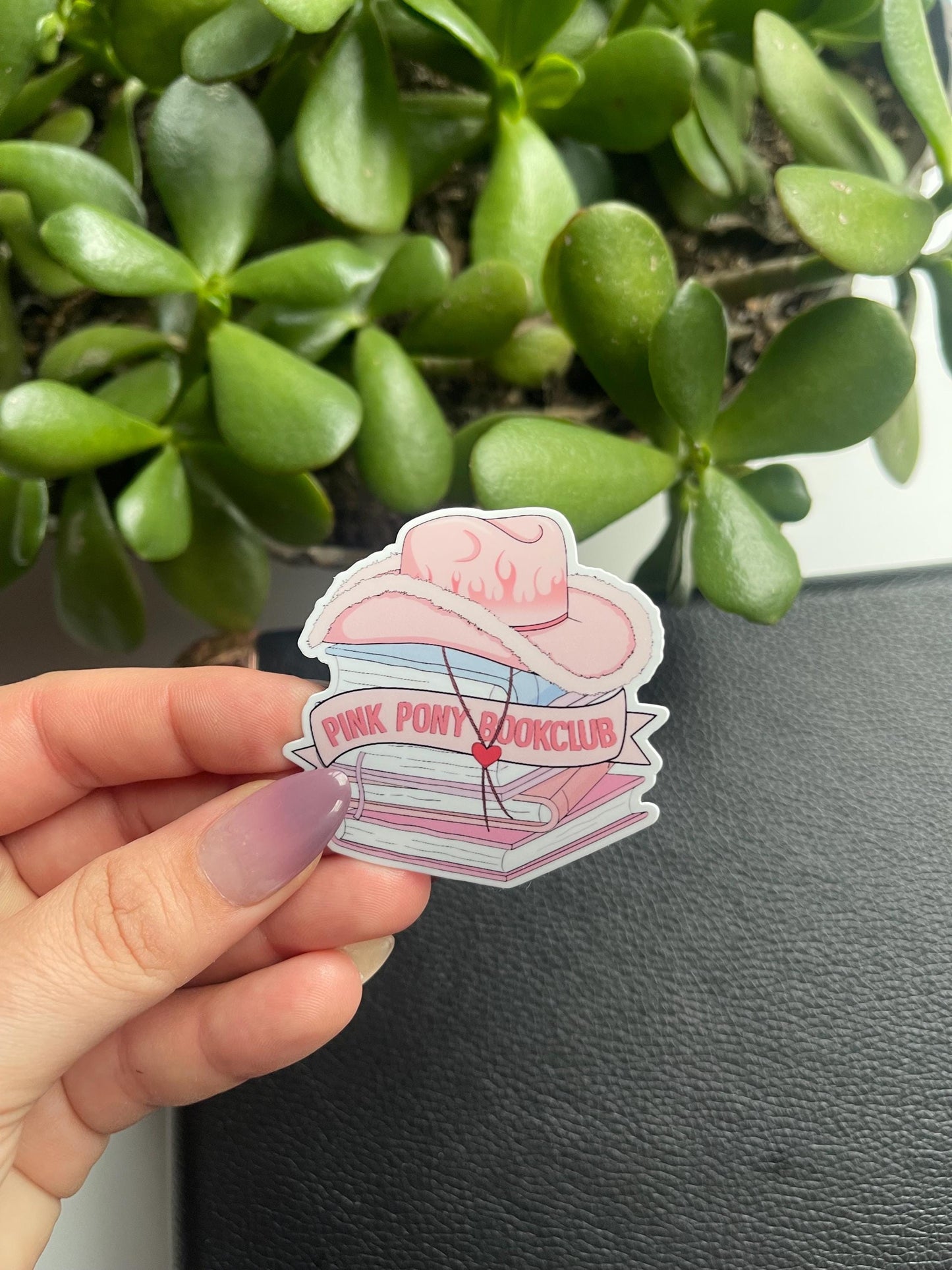 Pink Pony Book Club Vinyl Sticker