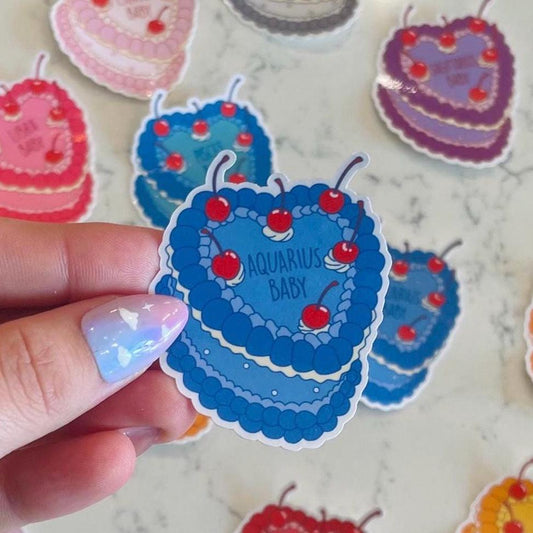 Aquarius Baby Zodiac Sticker