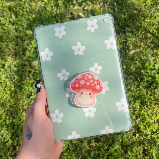 Smiley Mushroom E-Reader Grip | Magnetic Compatible