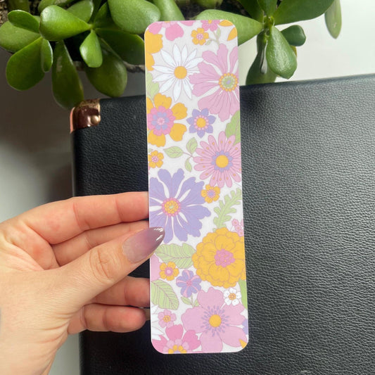 Retro Floral Bookmark