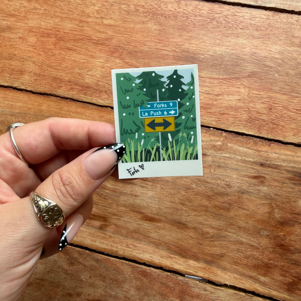 Meet Me in Forks Vinyl Stickers