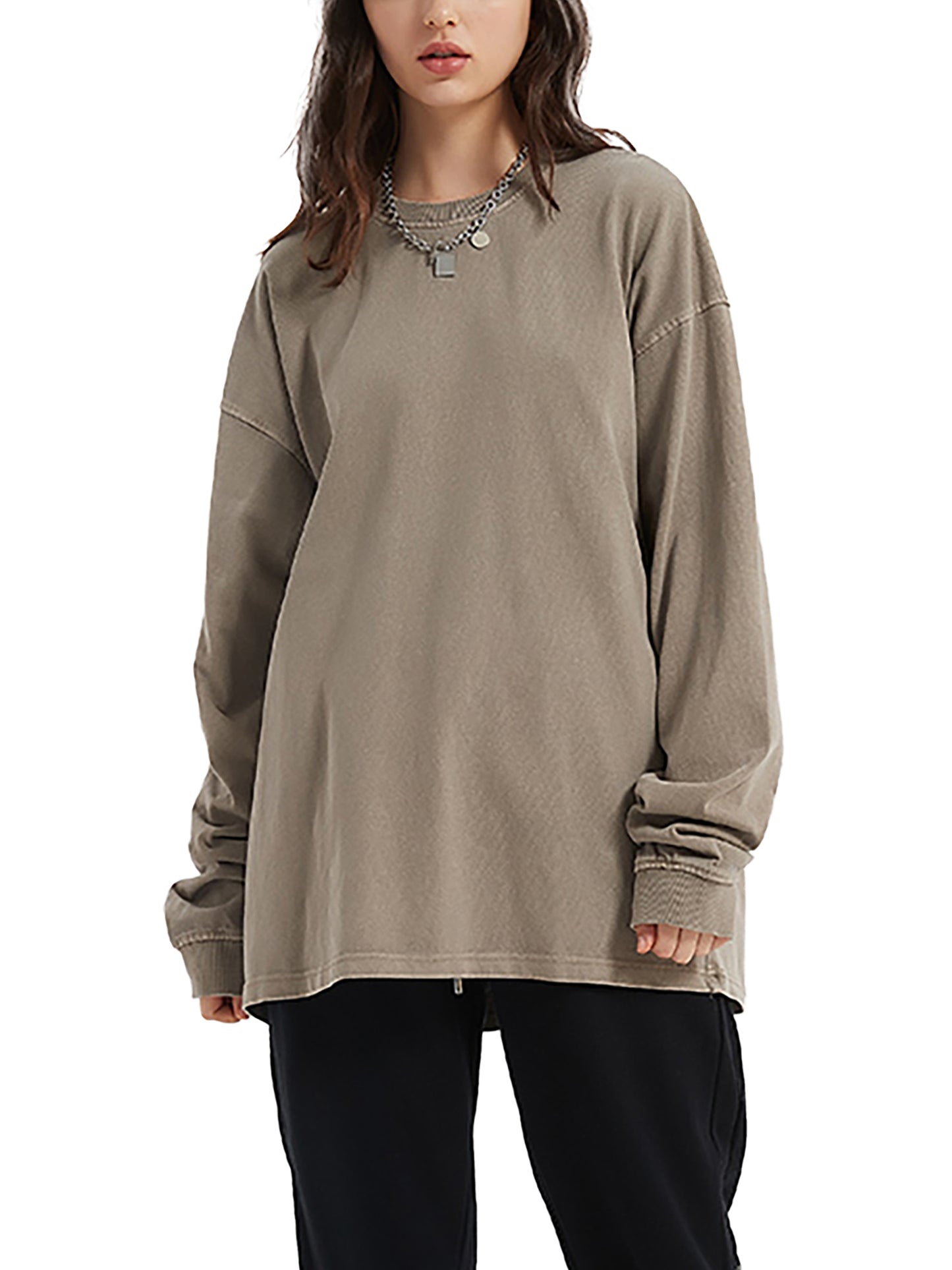 Good Girl Gothic Vintage Washed Long Sleeve Tee