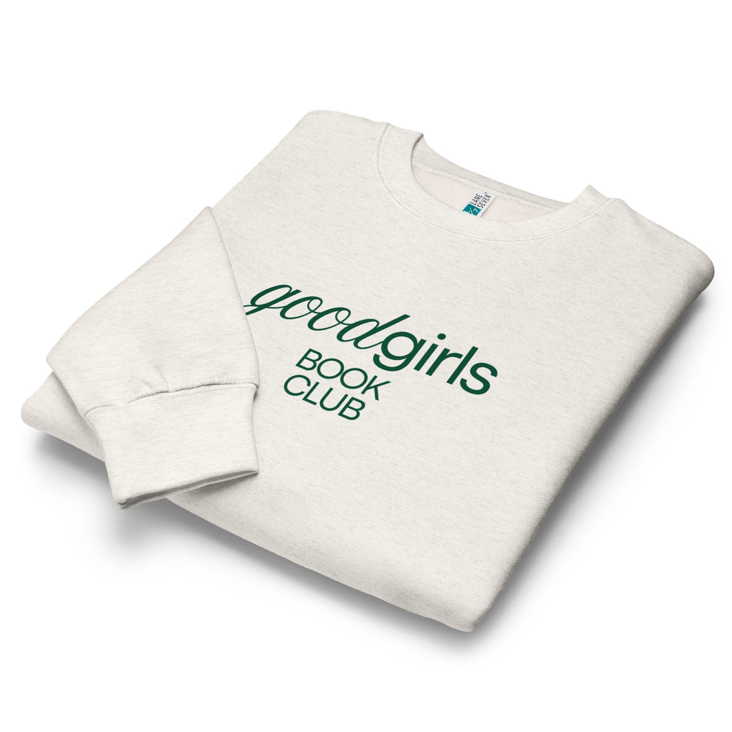 Good Girls Book Club Crewneck Sweatshirt folded